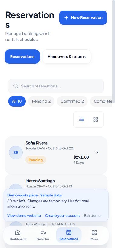 Reservations